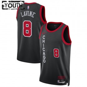 Dres Chicago Bulls Zach LaVine Nike 2023-24 City Edition Crno Swingman - Dječji
